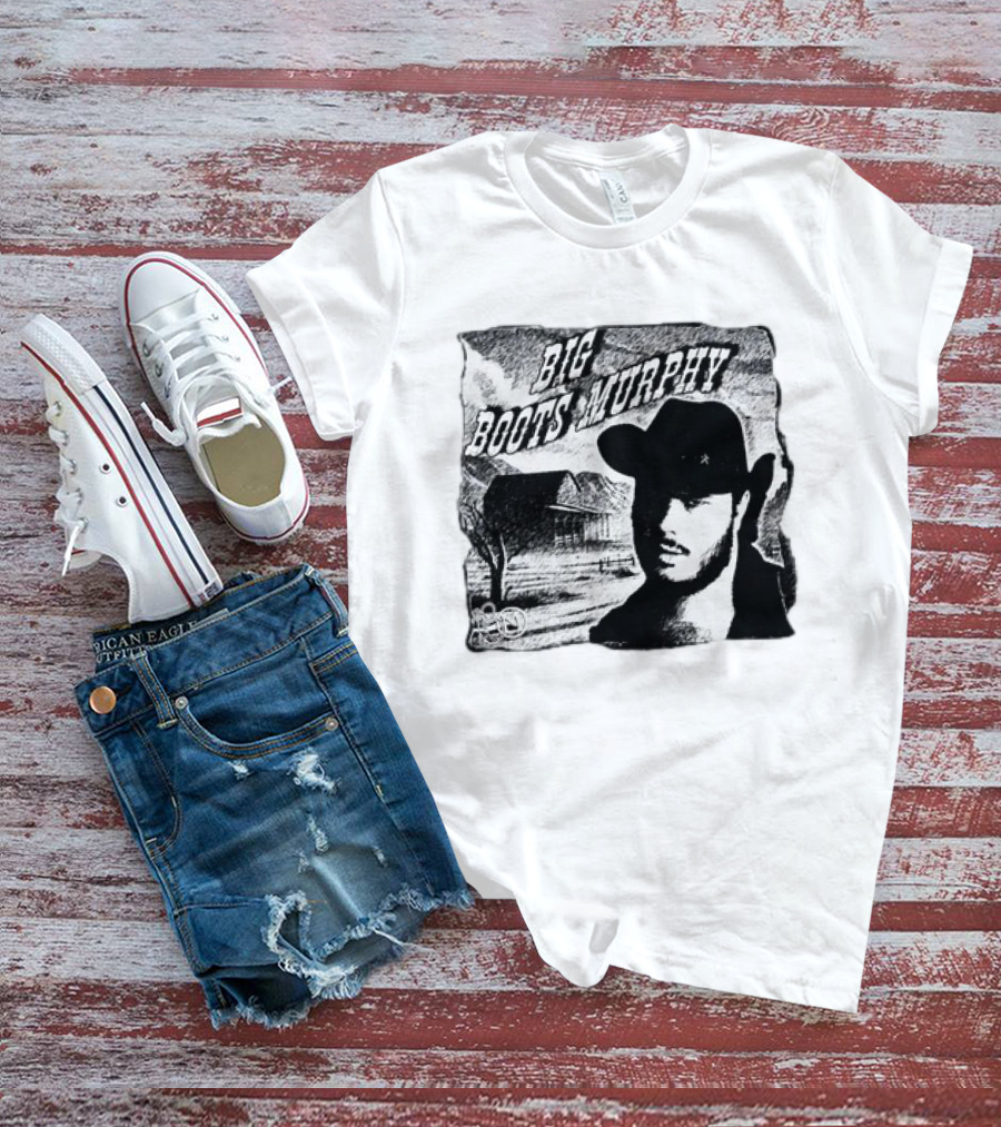 Big Boots Murphy Country Cowboy Barn Scene T-Shirt