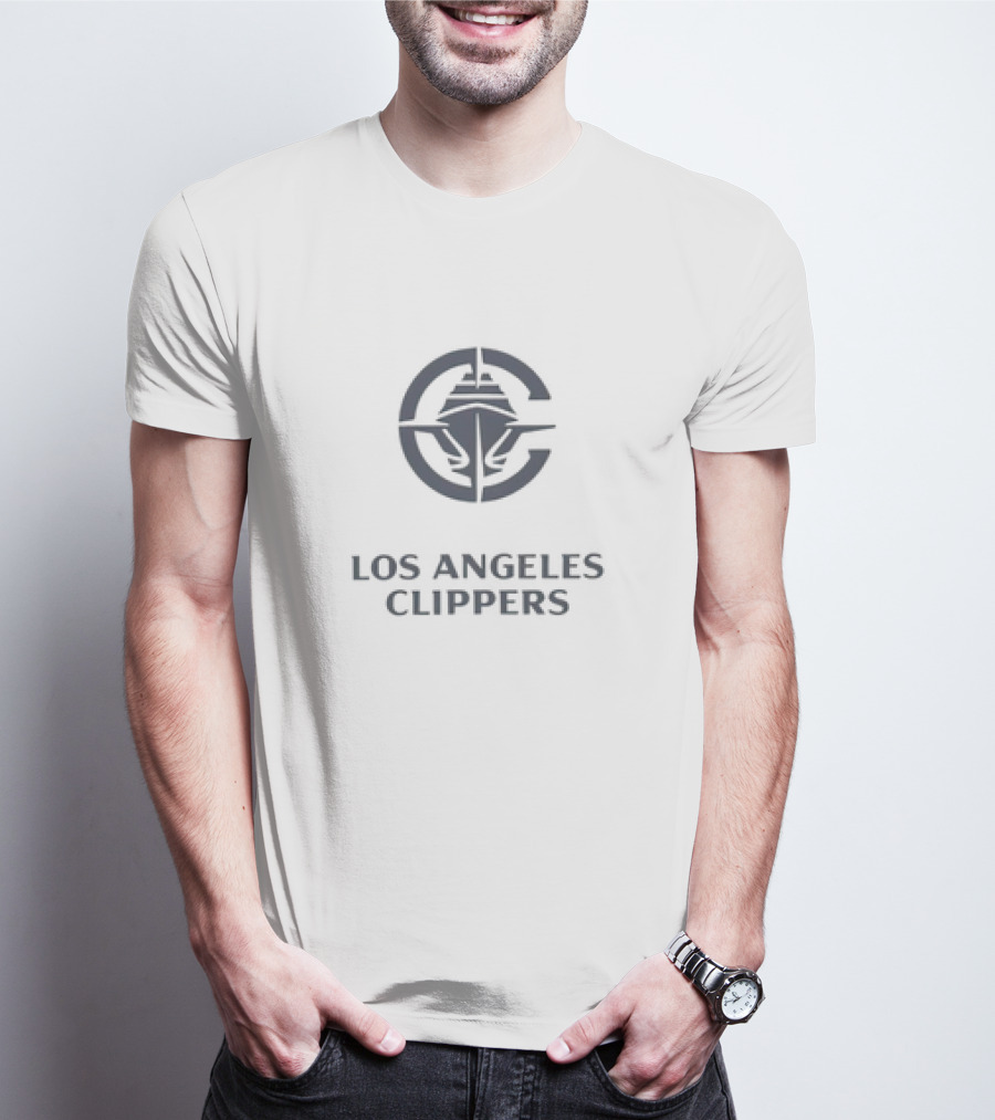 Los Angeles Clippers New Logo Bold Emblem Icon With Nautical T-Shirt