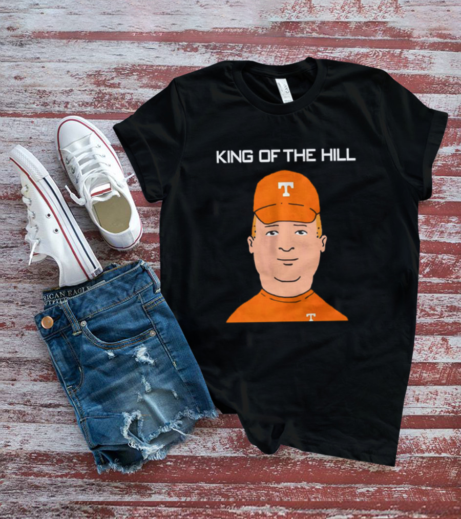 Tennessee Volunteers King Of The Hill T Logo Cartoon T-Shirt