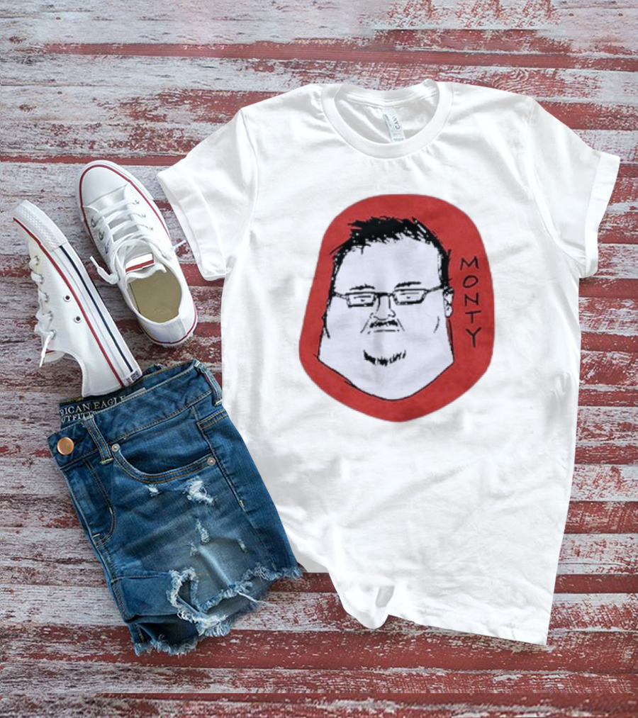 Monty Drawing With Glasses And Goatee T-Shirt