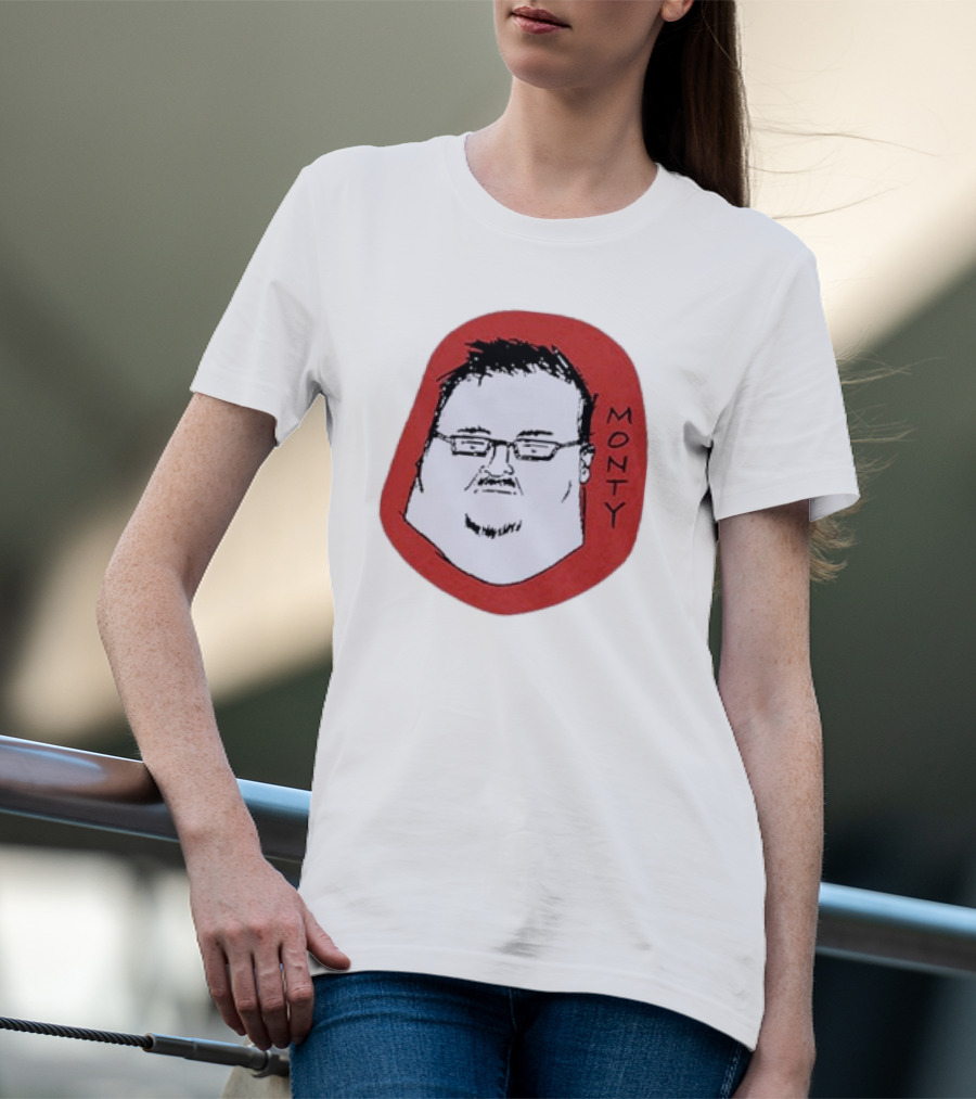 Monty Drawing With Glasses And Goatee T-Shirt