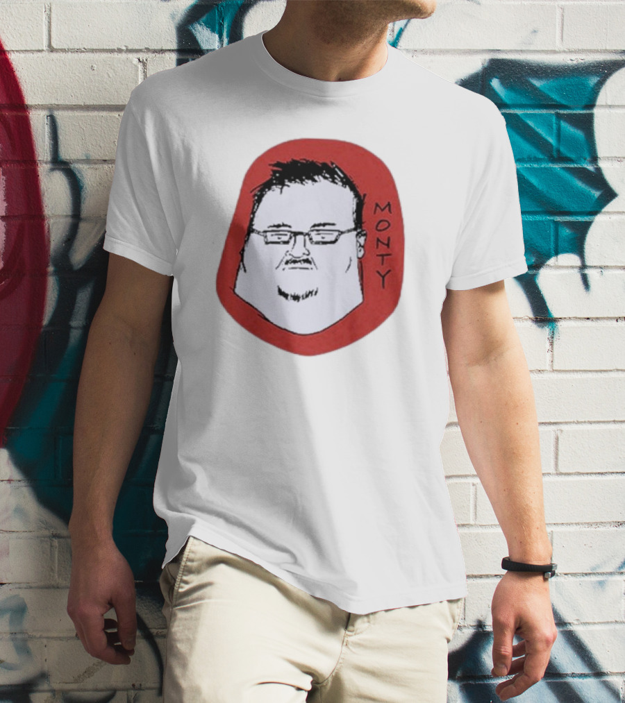 Monty Drawing With Glasses And Goatee T-Shirt