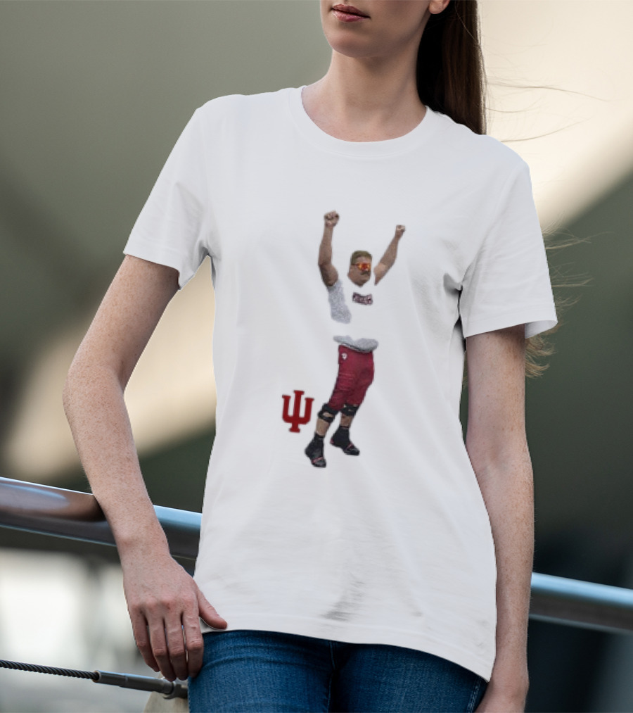 Mike Katic Indiana Hoosiers IU Logo Cartoon T-Shirt