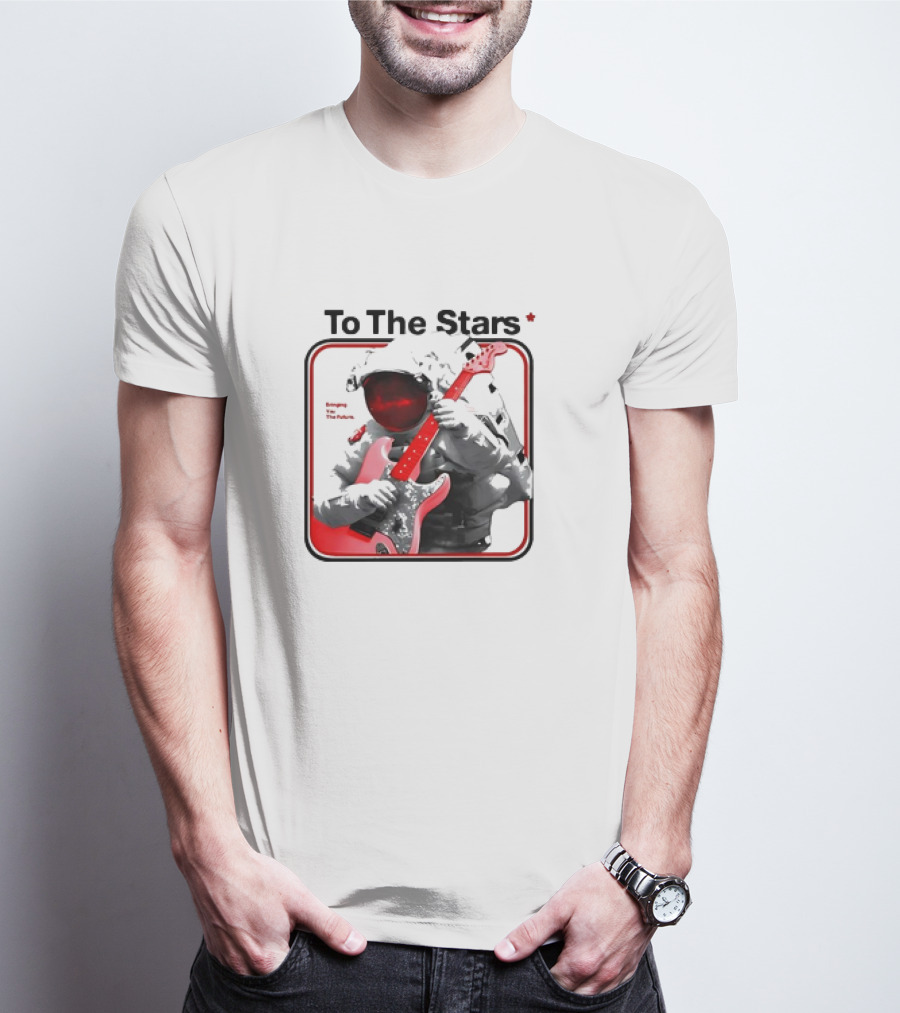 To The Stars Astronaut Playing Guitar Bringing The Future T-Shirt
