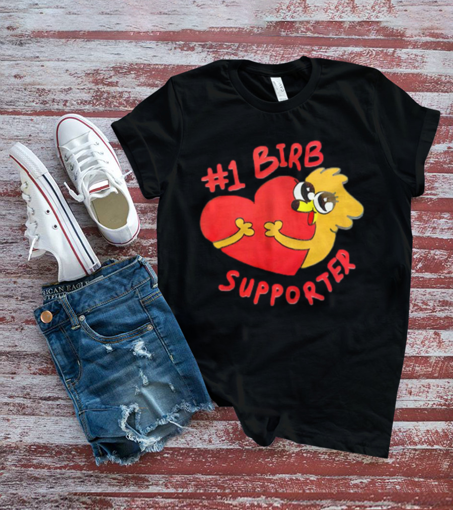 1 Birb Supporter Heart Hug T-Shirt