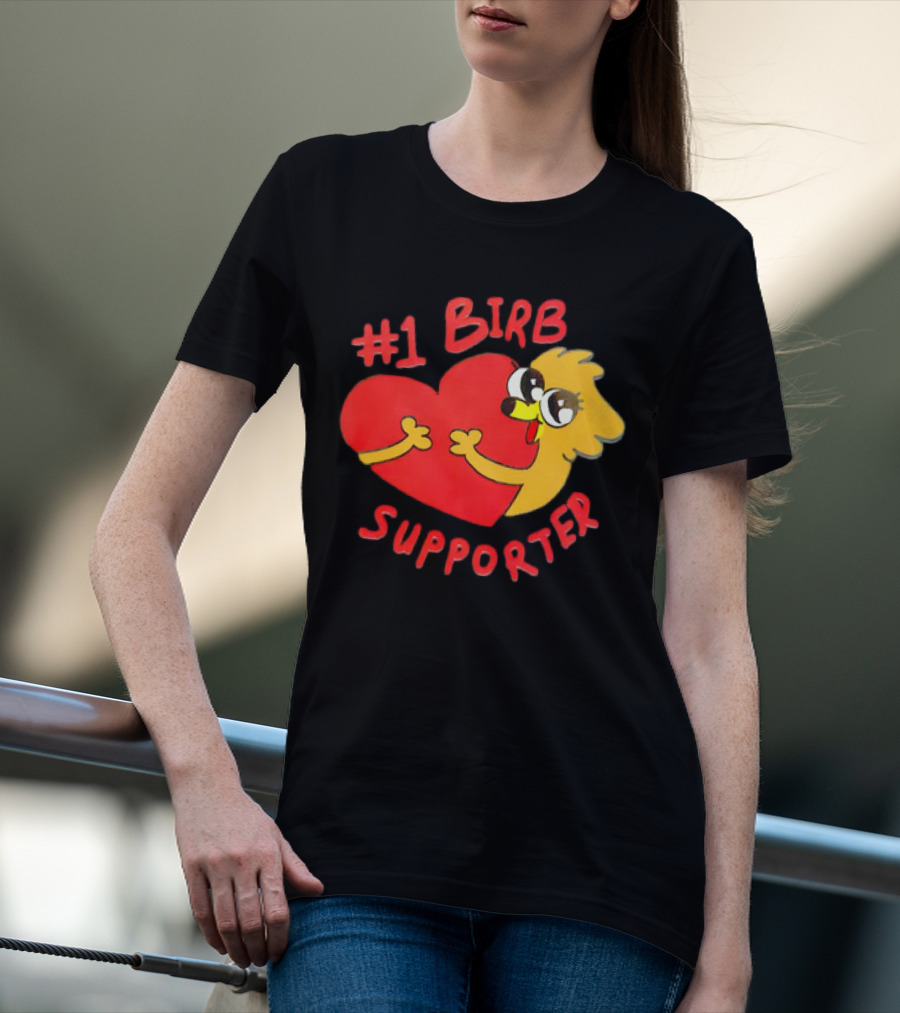 1 Birb Supporter Heart Hug T-Shirt