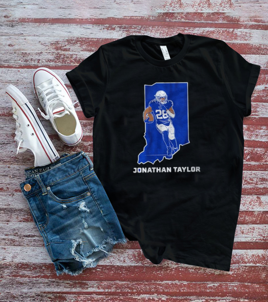 Indianapolis Colts Jonathan Taylor 28 Indiana Star T-Shirt