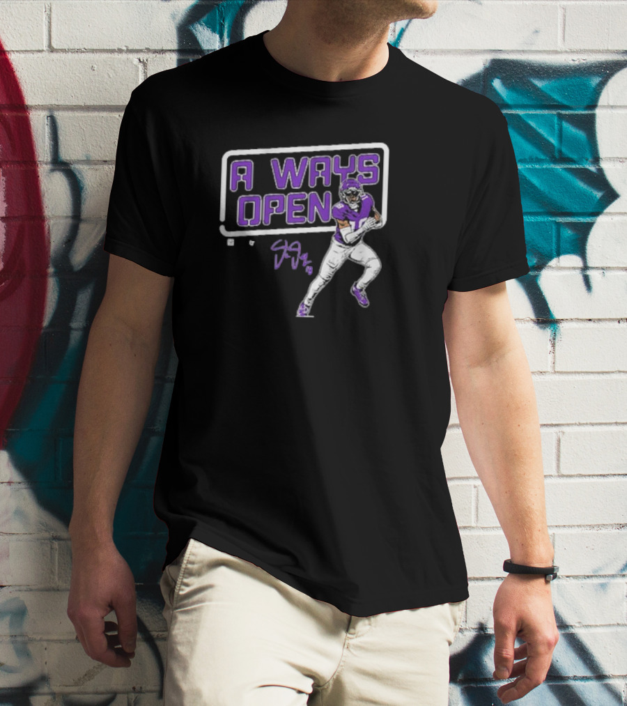 Justin Jefferson Always Open Football Player Signature T-Shirt