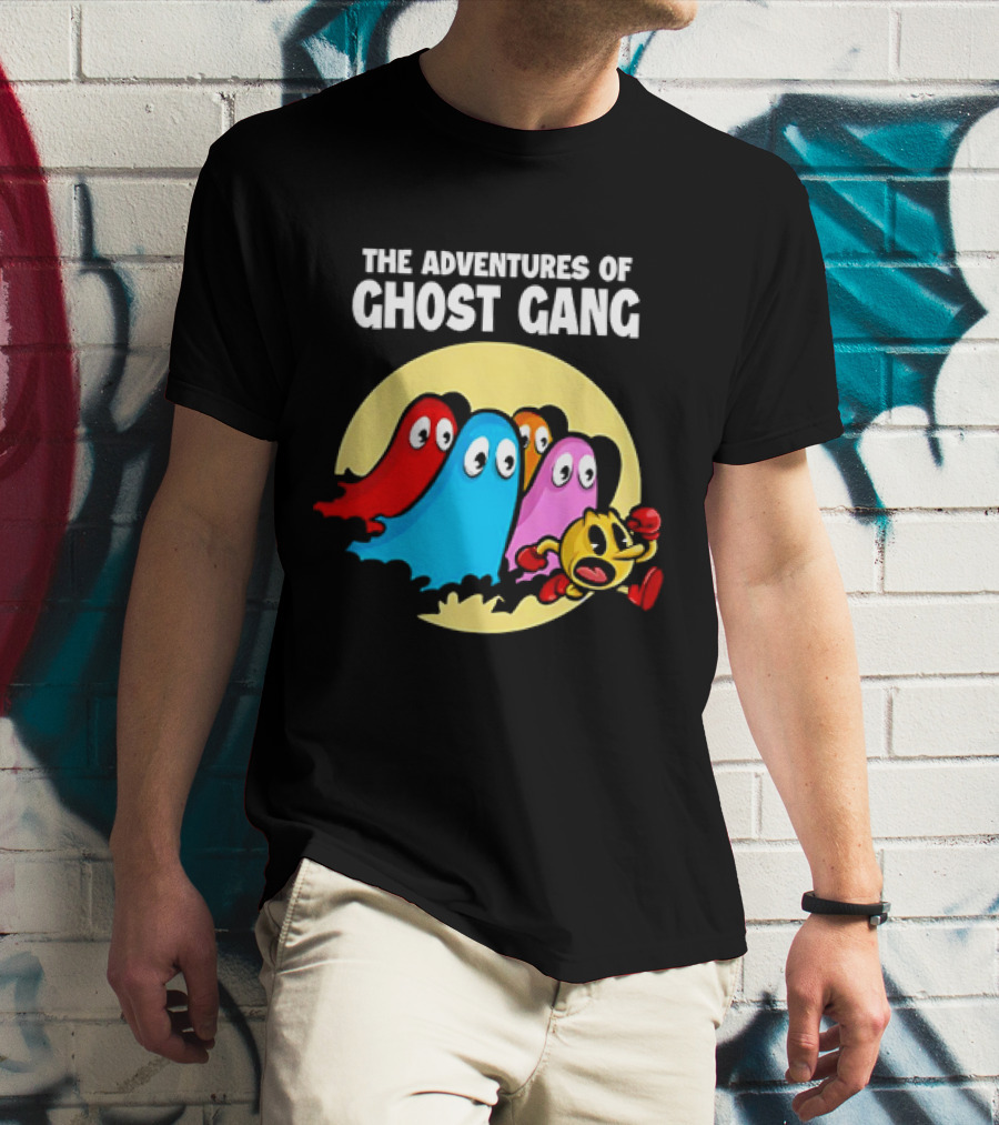 Pac-Man And The Ghosts X The Adventures Of Tintin The Adventures Of Ghost Gang T-Shirt