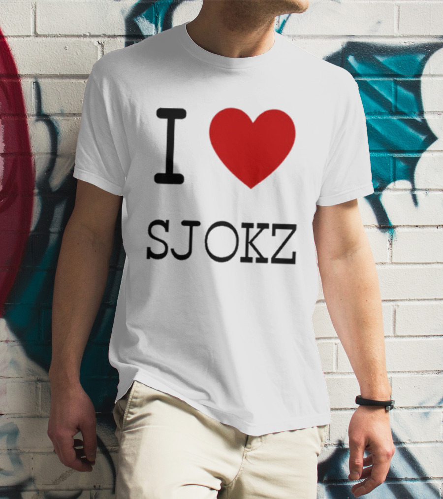 I Love Sjokz Fan T-Shirt Celebrating Popular Presenter T-Shirt