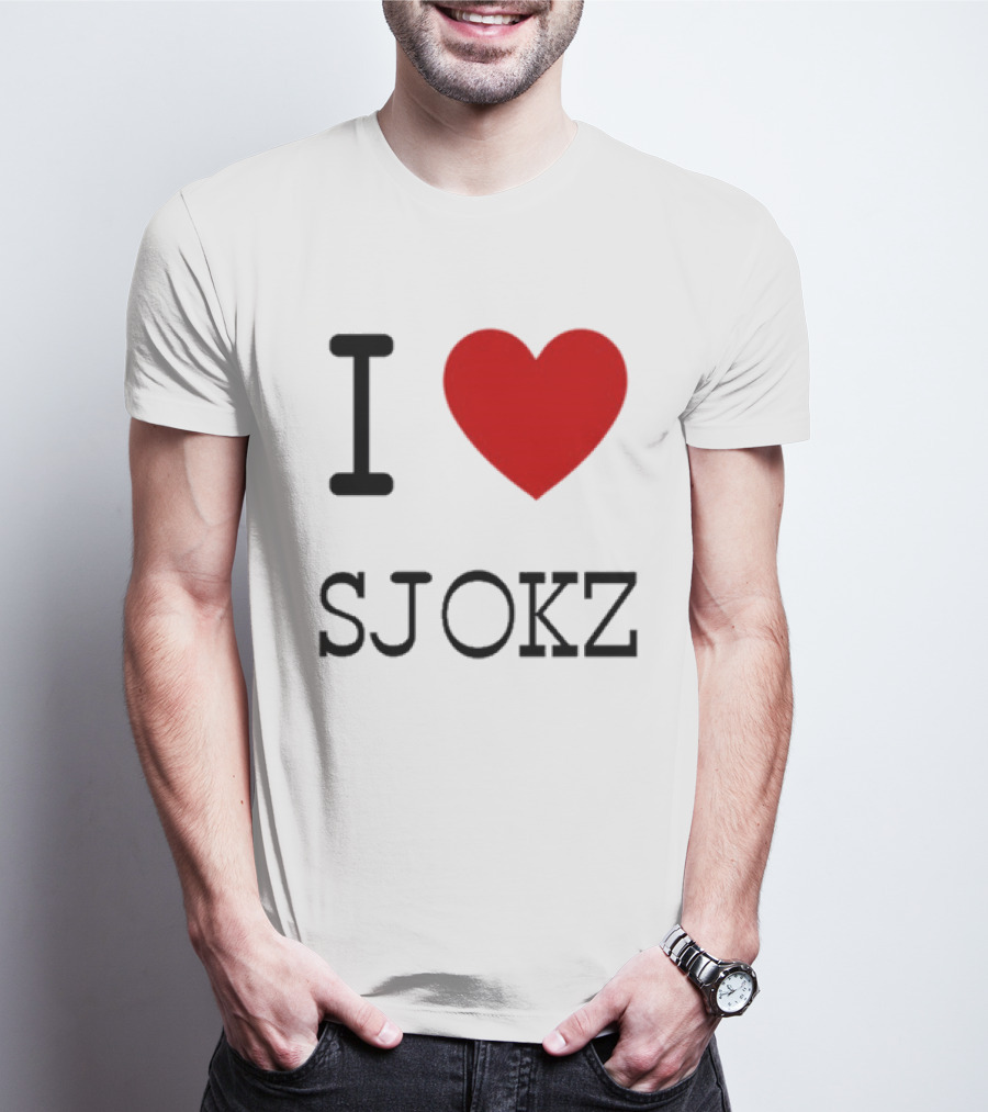 I Love Sjokz Fan T-Shirt Celebrating Popular Presenter T-Shirt