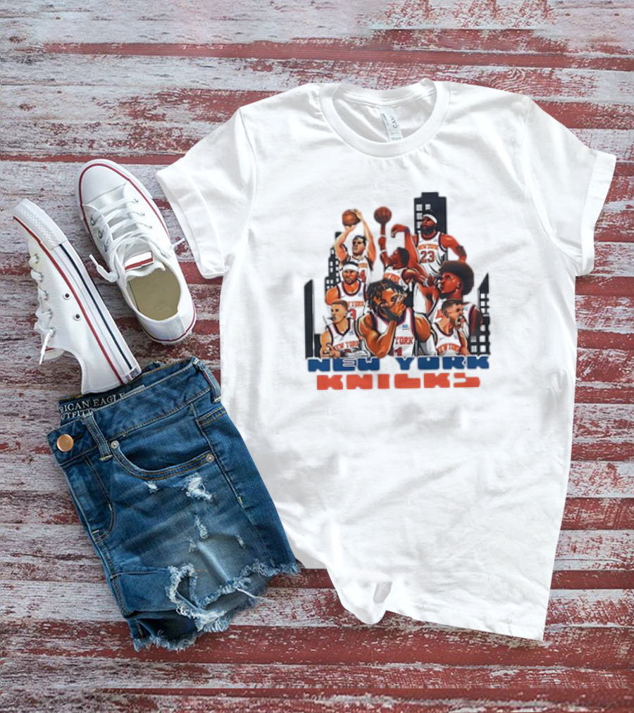 Jalen Brunson New York Knicks Basketball Team New Era T-Shirt