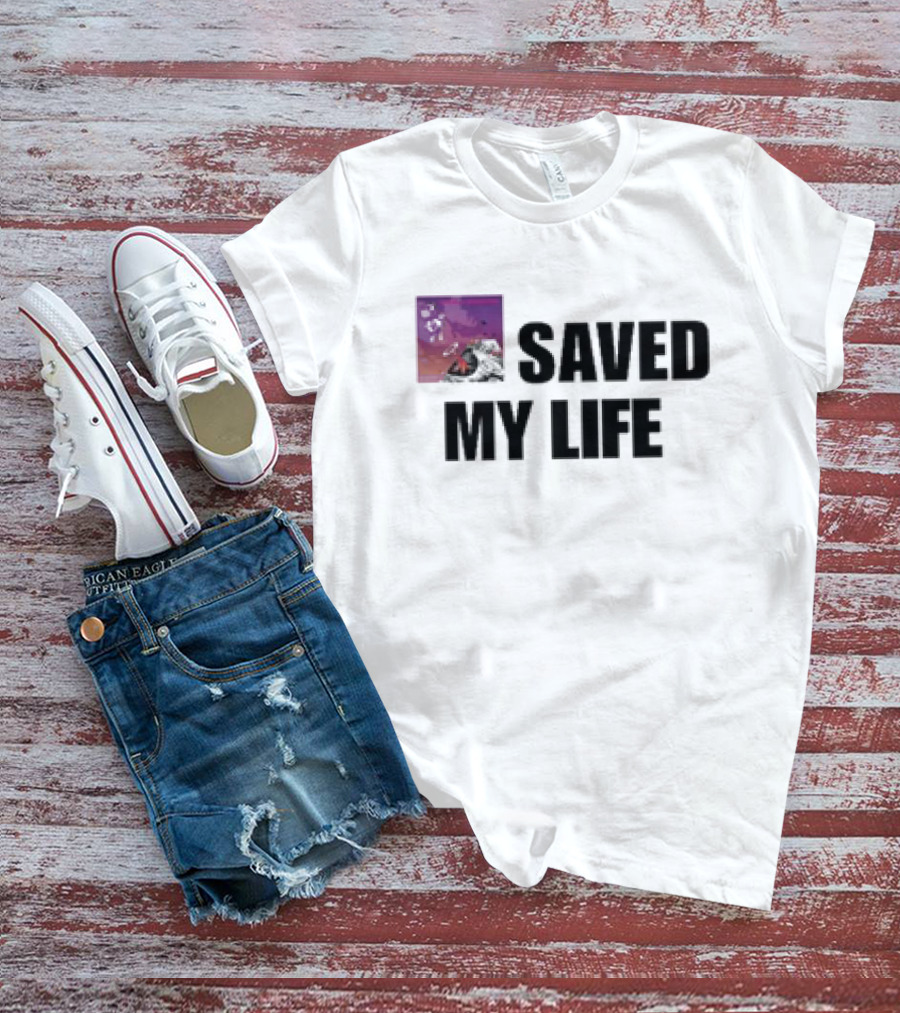 Kanye West Saved My Life Mr. Goofy Ahh Astronaut Motif T-Shirt