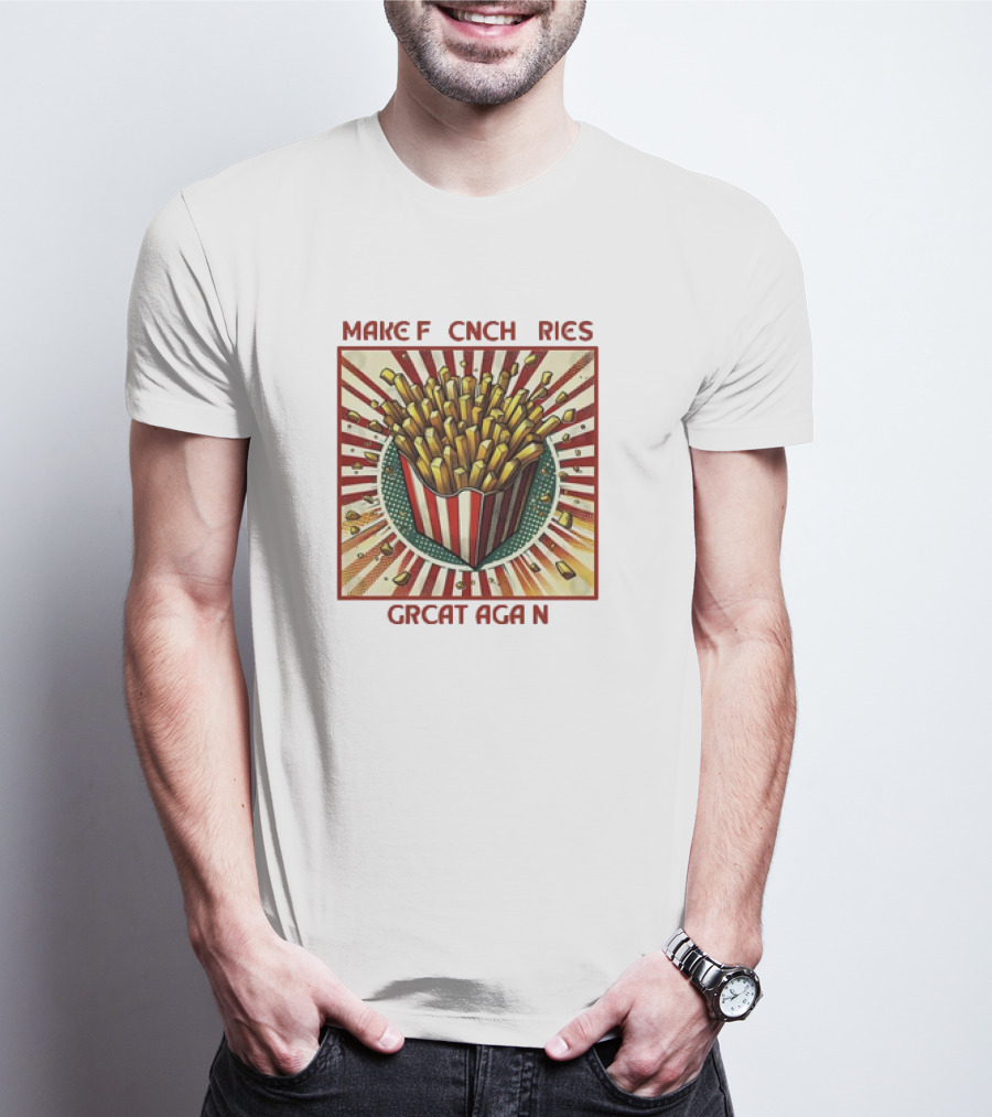 MagaDonalds Make French Fries Great Again Retro T-Shirt
