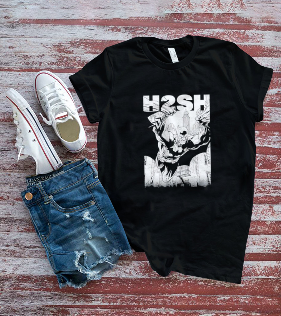 Batman Hush Jim Lee Scott Williams Retro Batman Gotham Skyline T-Shirt