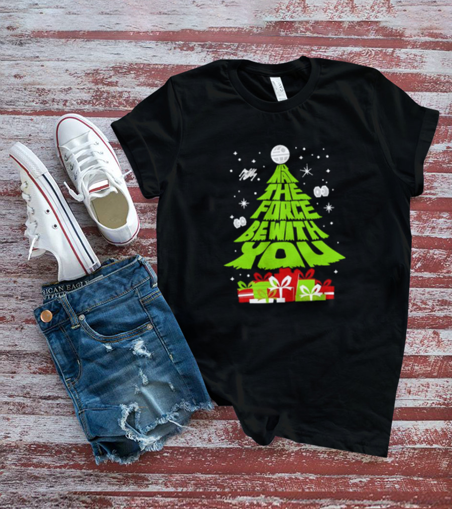 Star Wars May The Force Be With You Christmas Tree T-Shirt