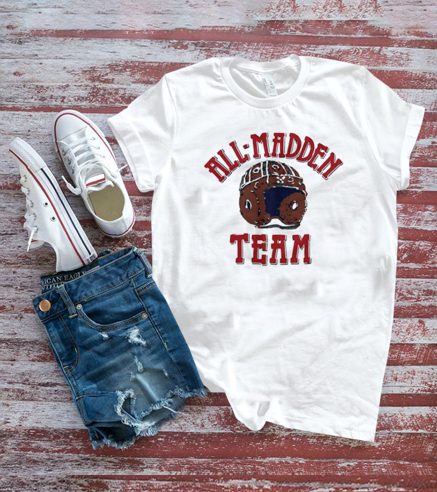 All Madden Team 1992 Vintage Football Helmet T-Shirt