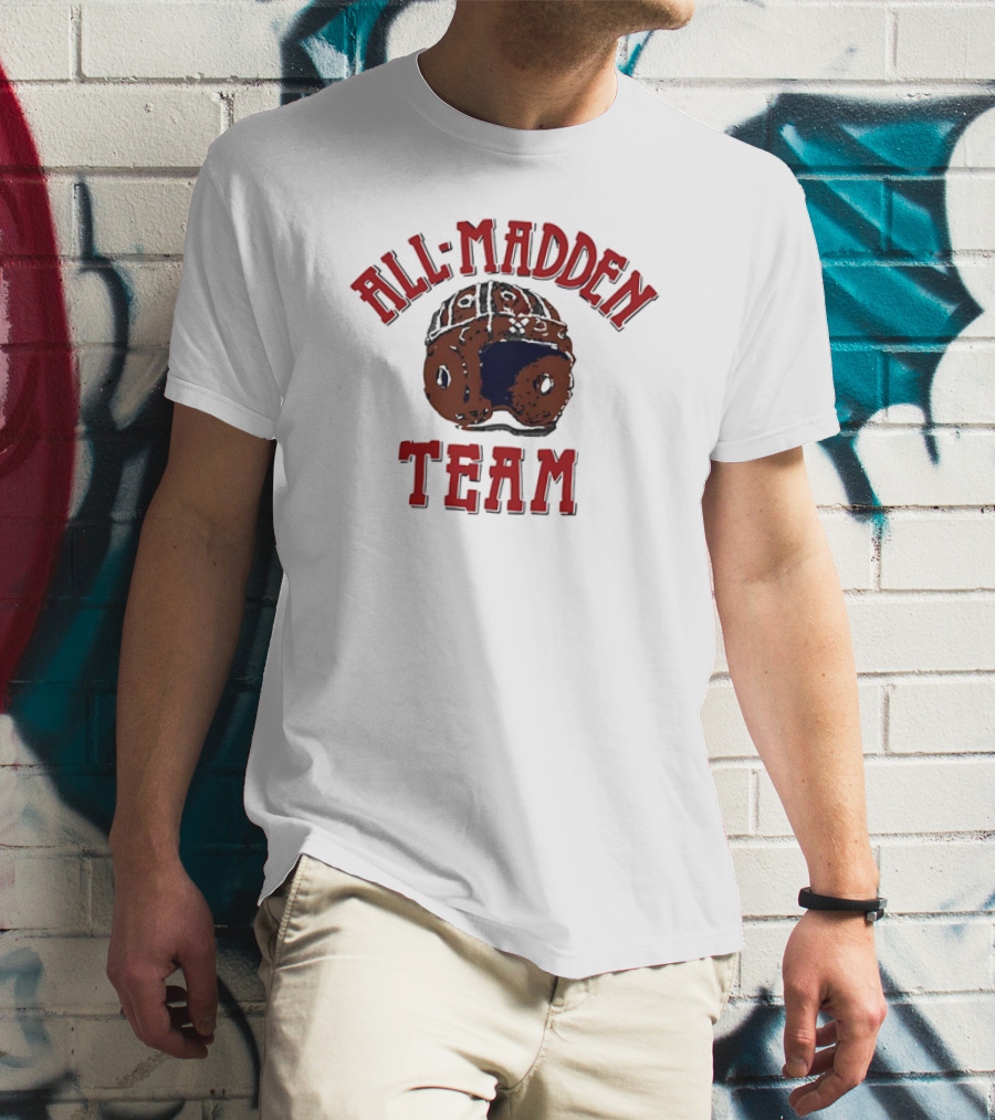 All Madden Team 1992 Vintage Football Helmet T-Shirt