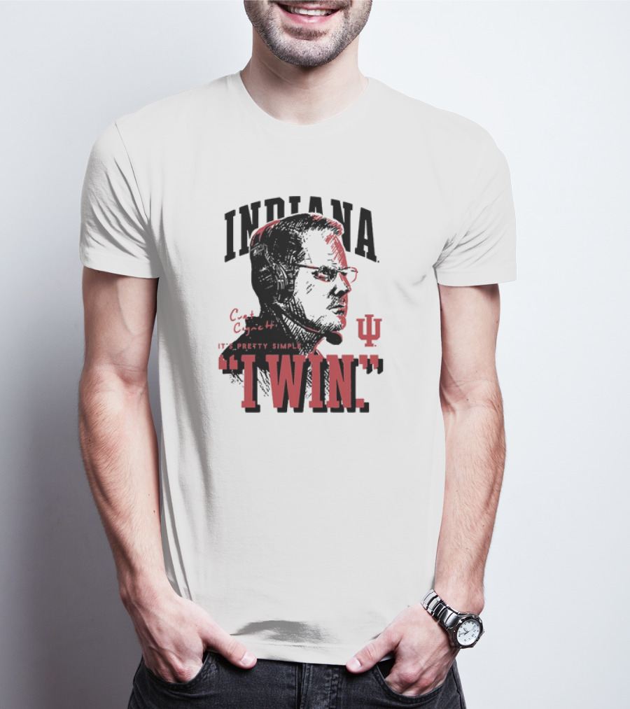 Indiana Hoosiers Football Curt Cignetti It's Pretty Simple I Win Vintage T-Shirt