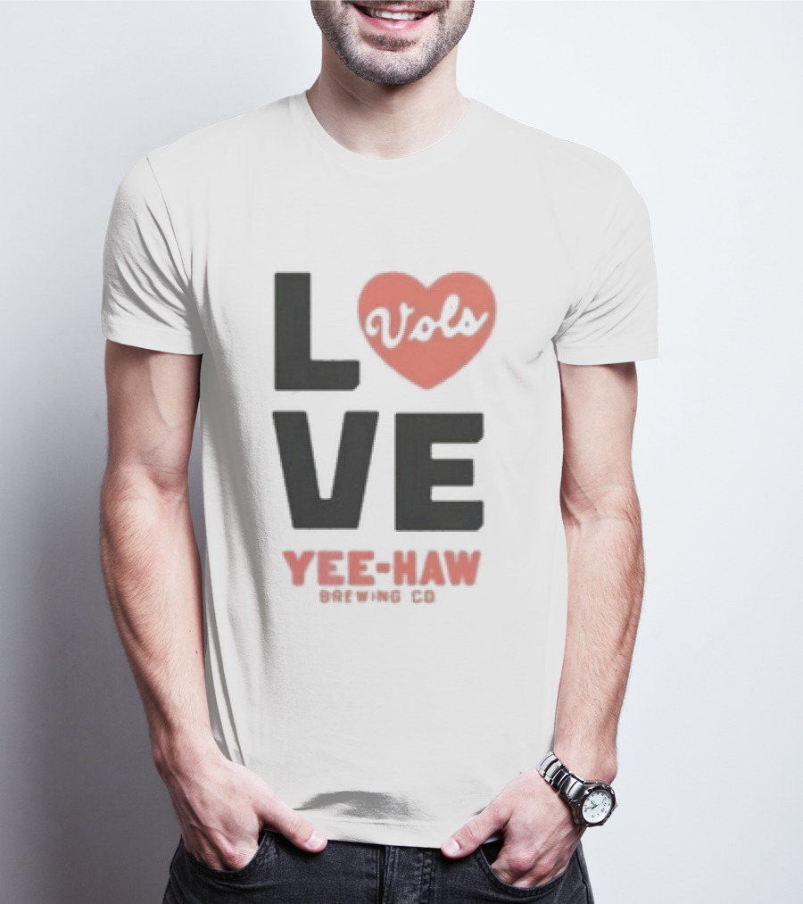 Love Vols Yee-Haw Brewing Co Tennessee Volunteers T-Shirt