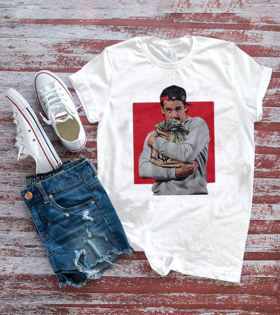 Seth Jarvis $eth Jarvi$ BreakingT Money Bag Hug T-Shirt