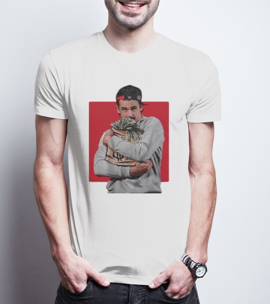 Seth Jarvis $eth Jarvi$ BreakingT Money Bag Hug T-Shirt