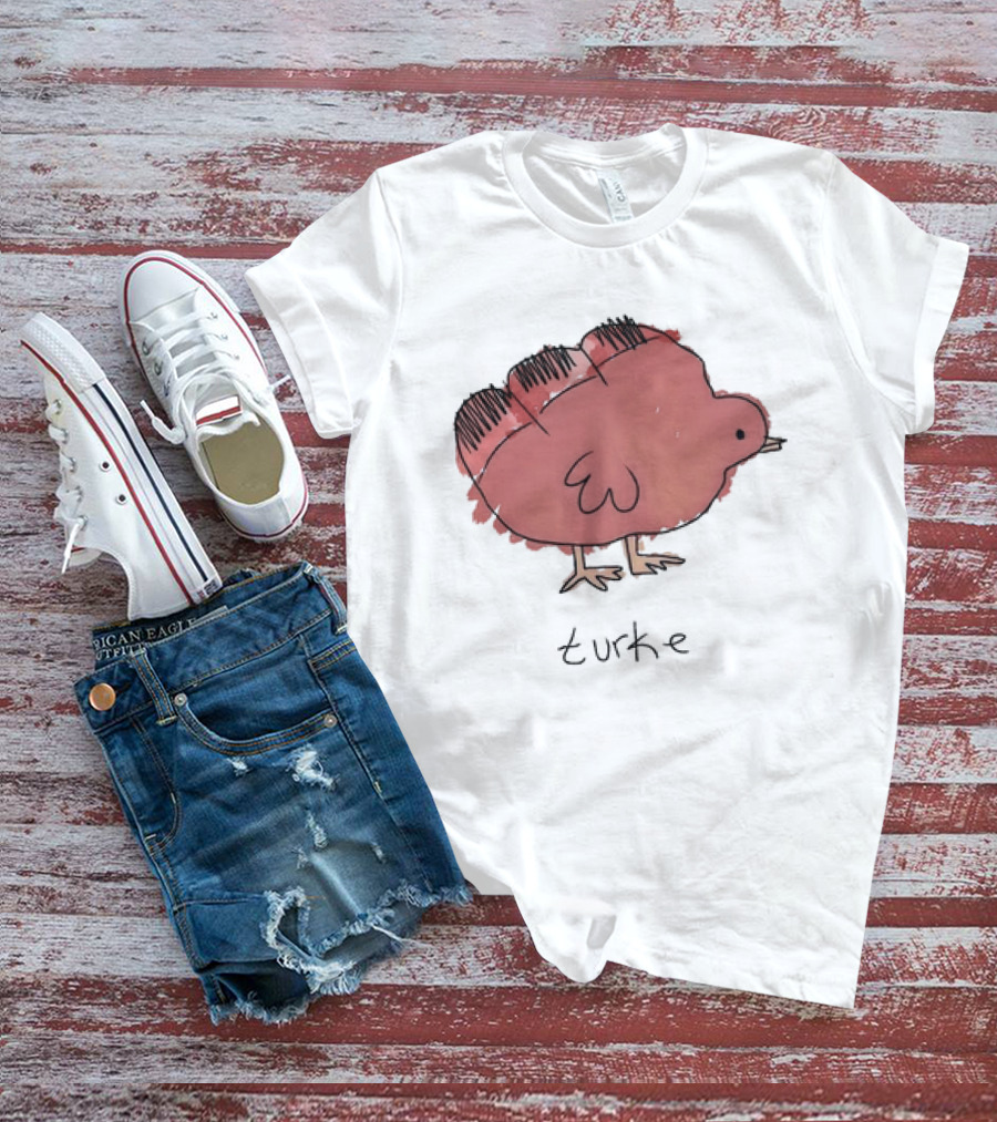 Turke Turkey Thanksgiving Turkey Drawing T-Shirt