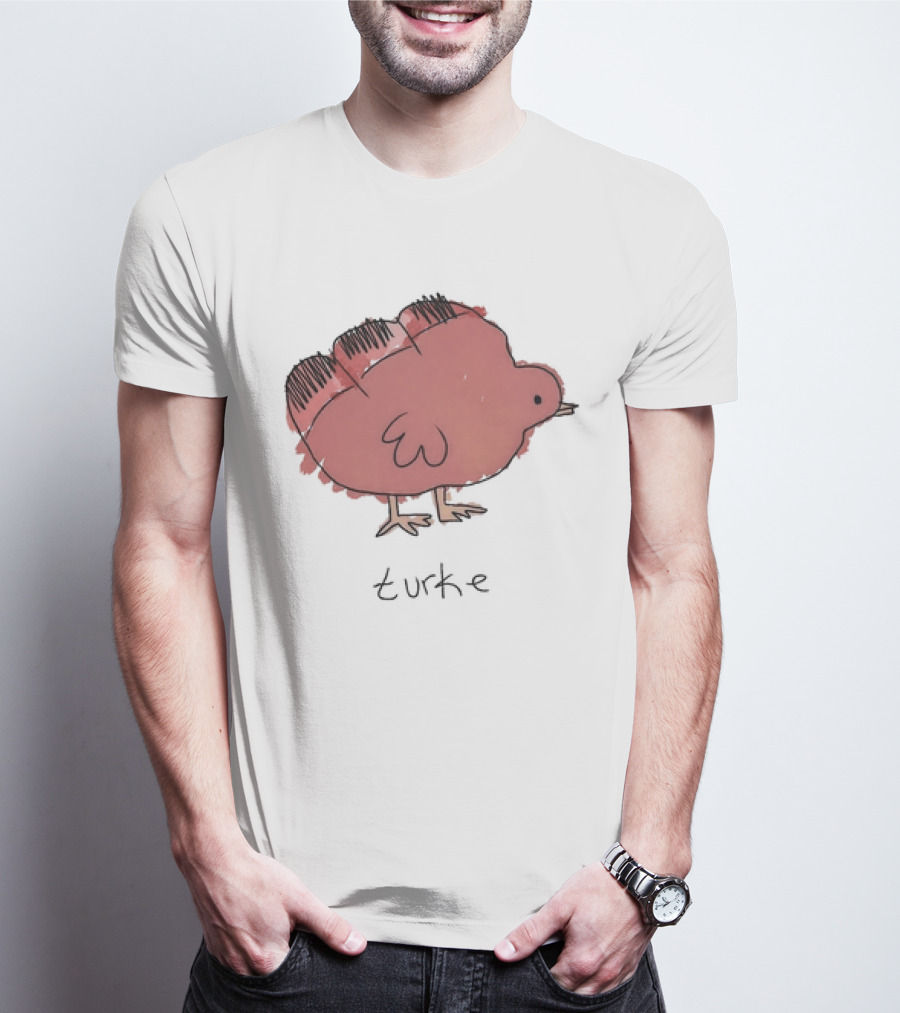 Turke Turkey Thanksgiving Turkey Drawing T-Shirt