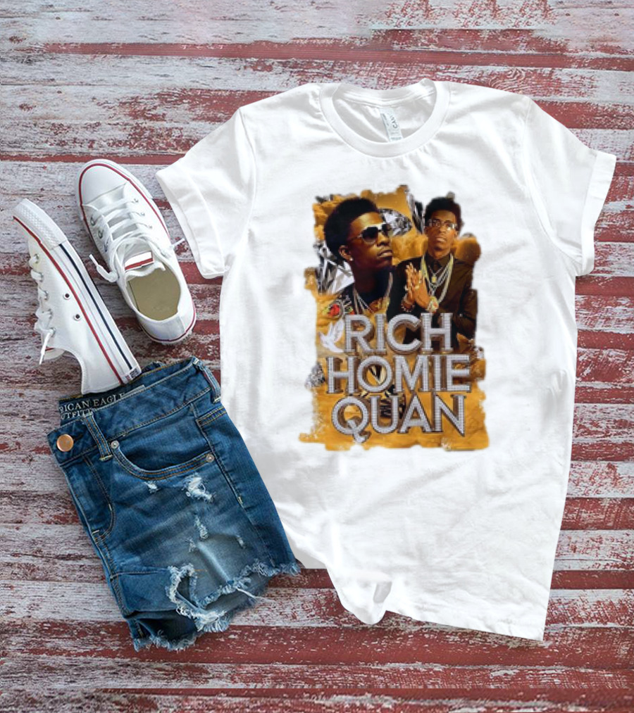 Rich Homie Quan Vintage Style Graphic Collage T-Shirt