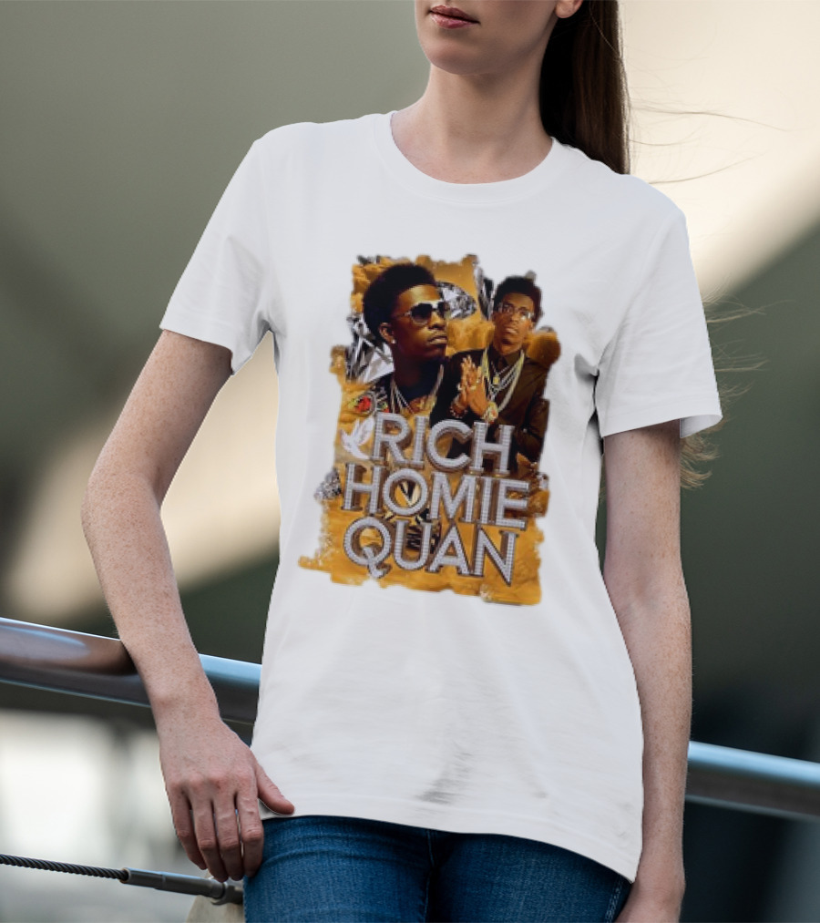 Rich Homie Quan Vintage Style Graphic Collage T-Shirt