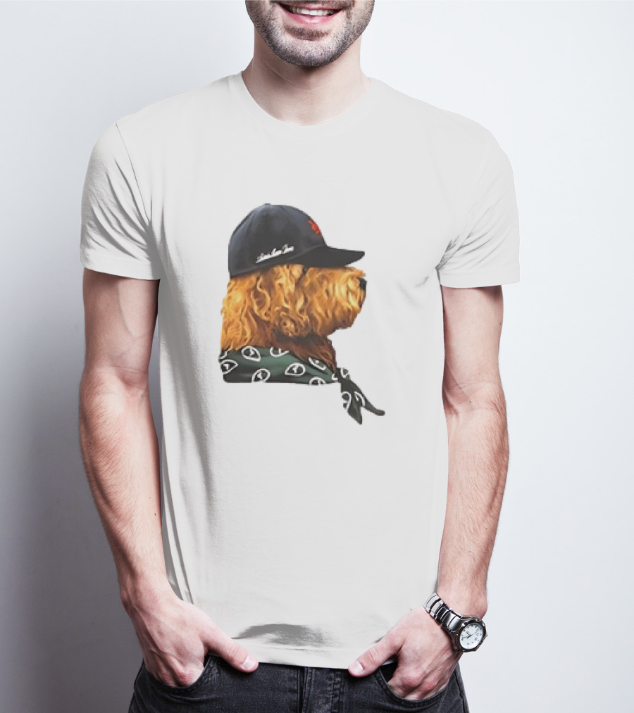 Aime Leon Dore Buddy Dog Wearing Cap And Scarf T-Shirt