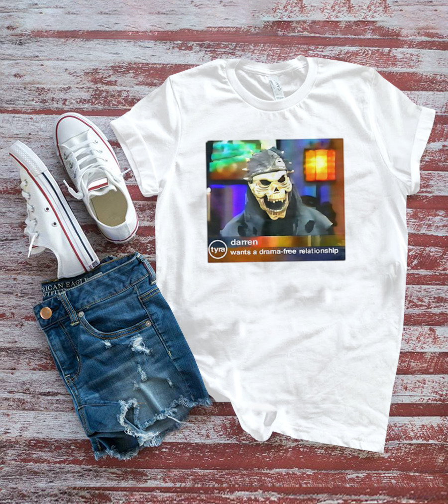 Tyra Darren Wants A Drama-Free Relationship Skeleton Mask T-Shirt