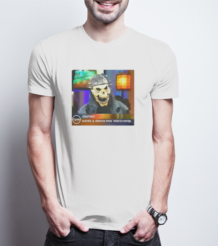 Tyra Darren Wants A Drama-Free Relationship Skeleton Mask T-Shirt