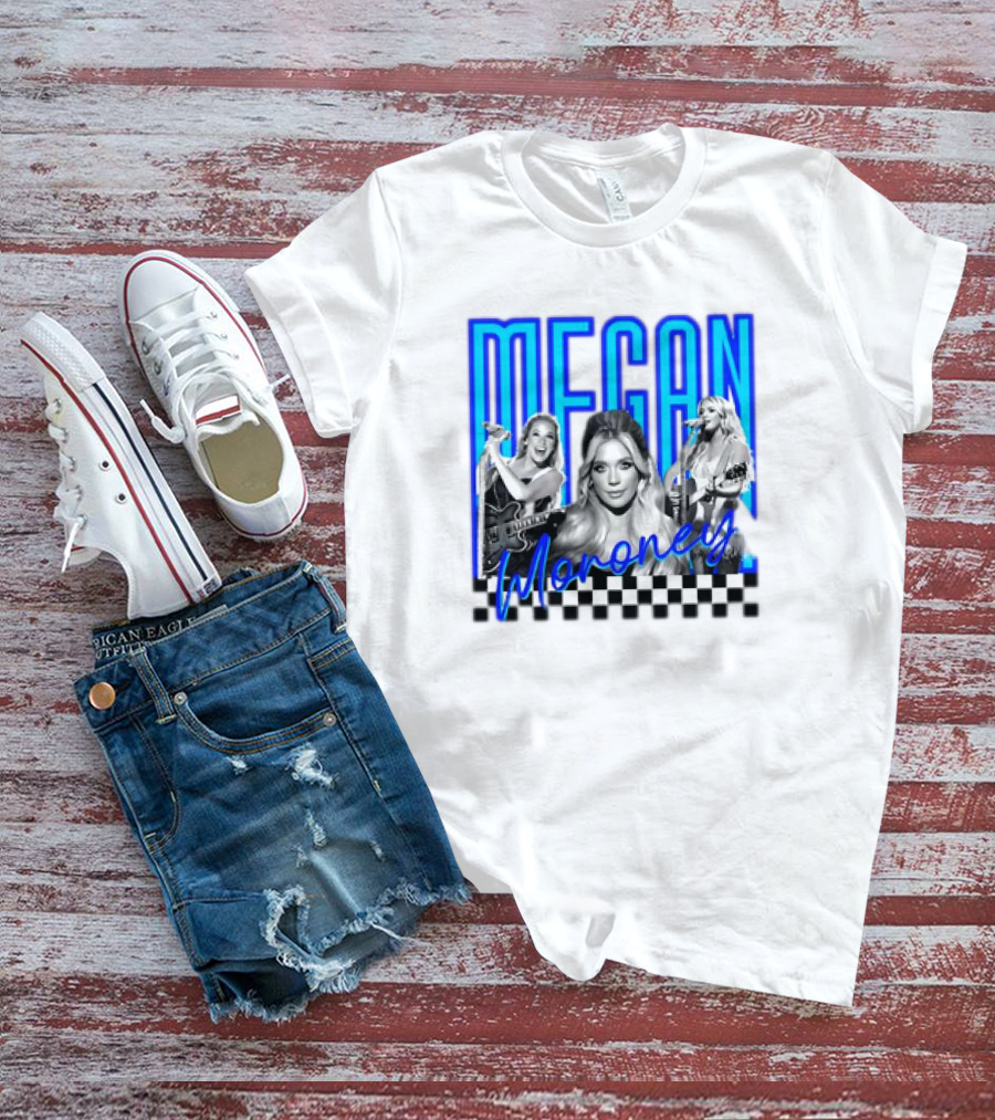 Megan Moroney Country Music Retro Checkered T-Shirt