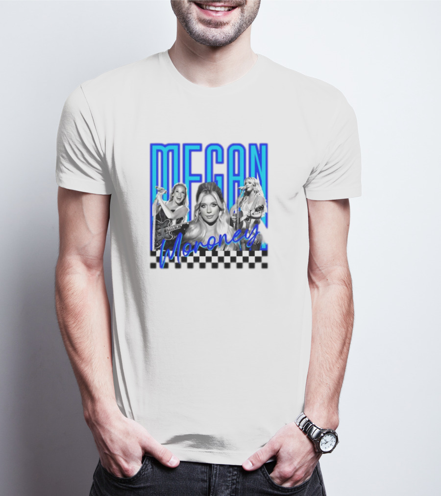 Megan Moroney Country Music Retro Checkered T-Shirt