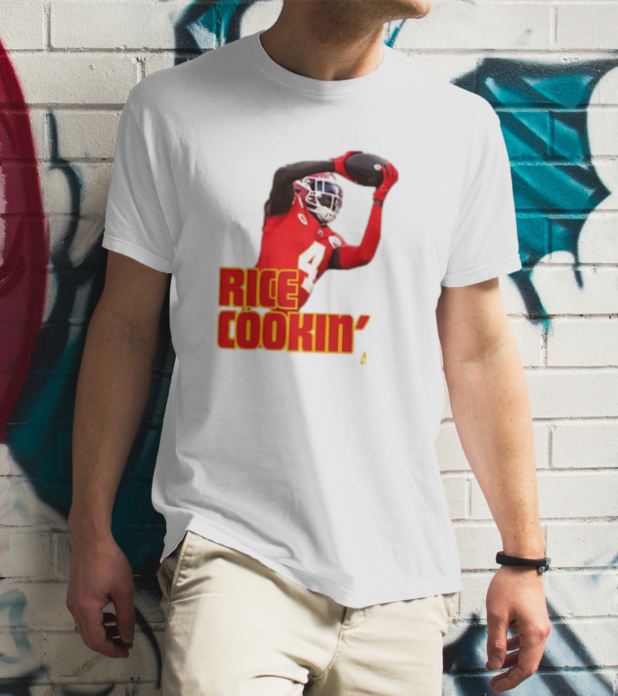 Rasheed Rice Cookin' Kansas City Chiefs Football WR1 T-Shirt