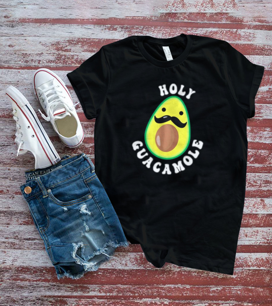 Holy Guacamole Meme Cartoon Avocado T-Shirt