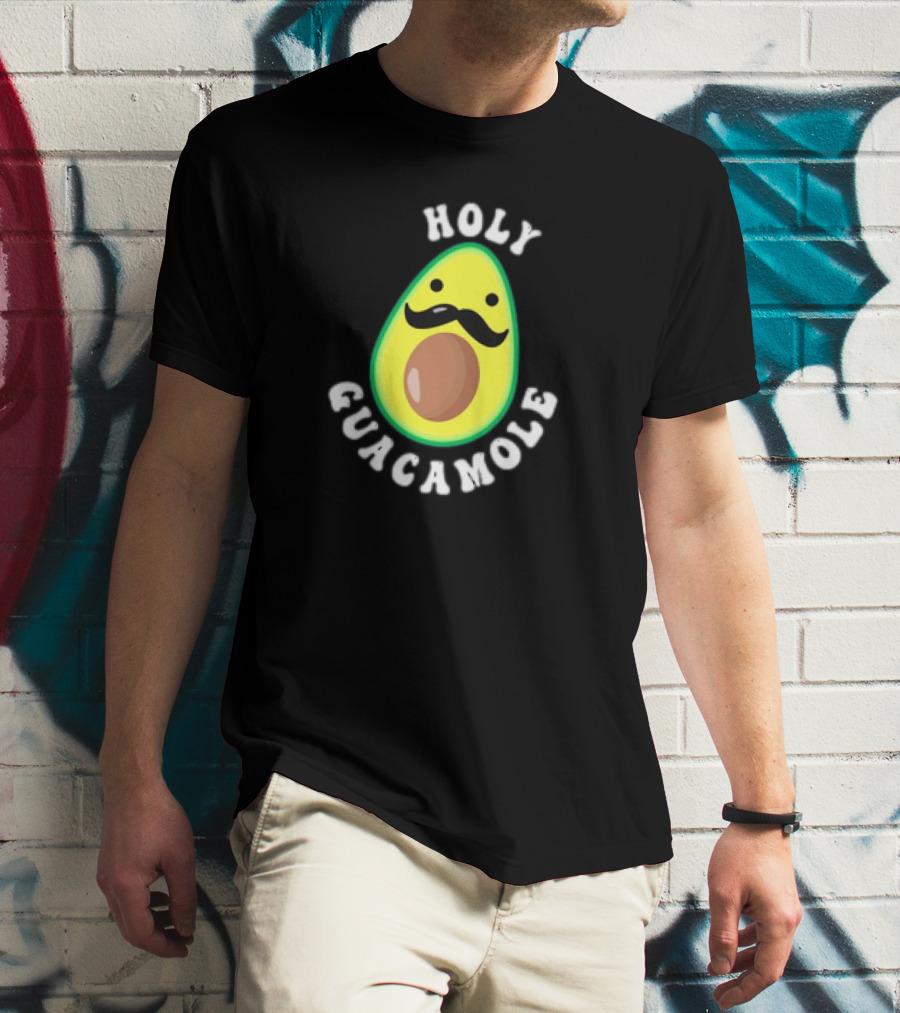 Holy Guacamole Meme Cartoon Avocado T-Shirt