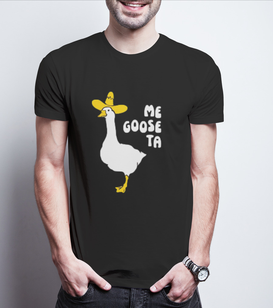 Me Goose Ta Goose In Yellow Hat T-Shirt