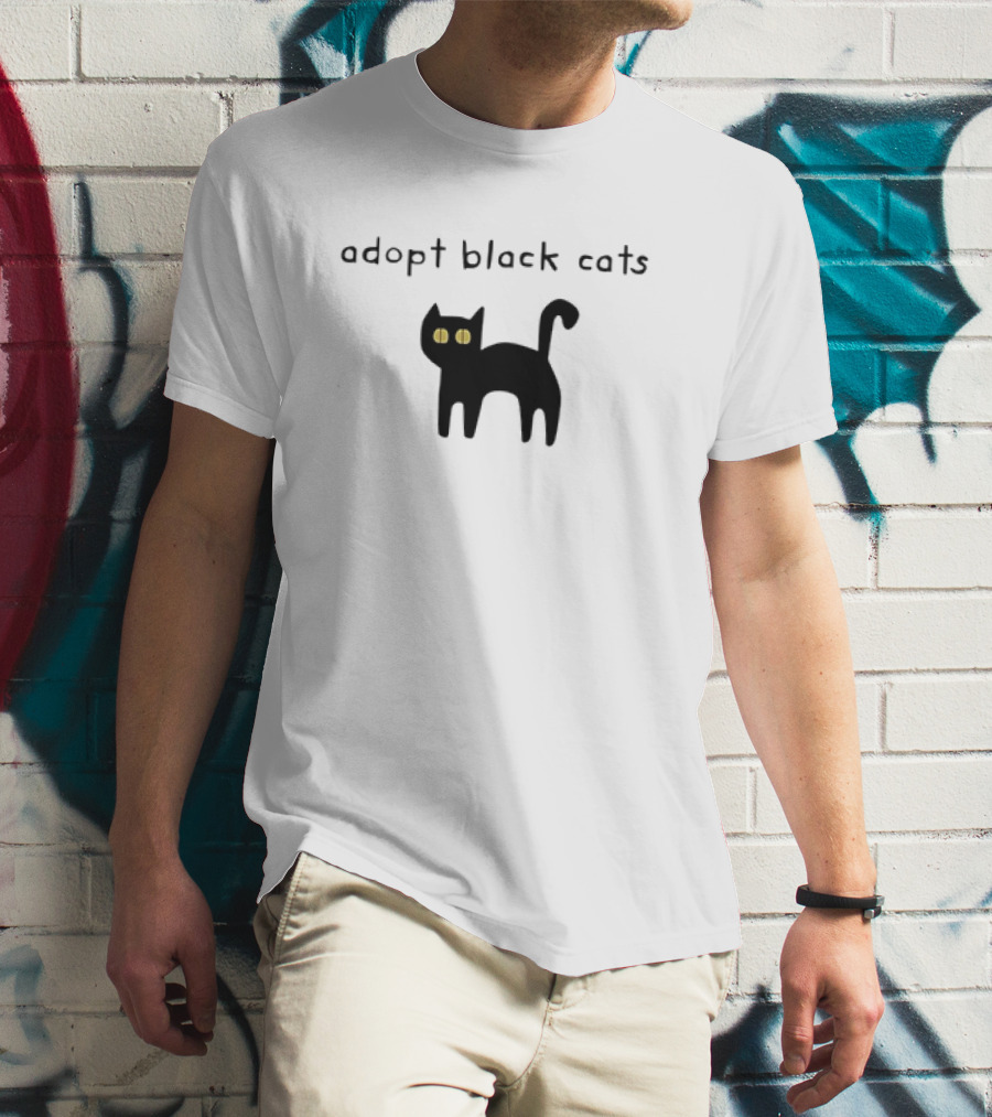 Adopt Black Cats With Yellow Eyes T-Shirt