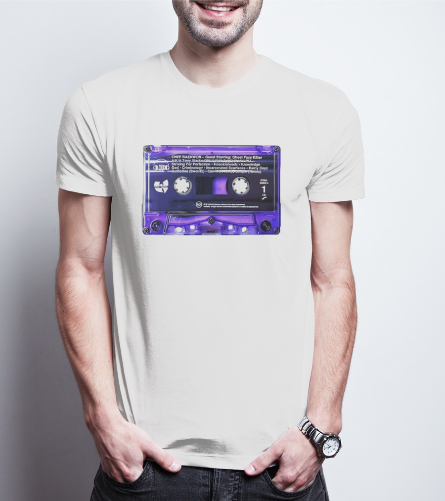Chef Raekwon Purple Tape 1995 Loud Records Ghost Face Killer Featured Tracks T-Shirt