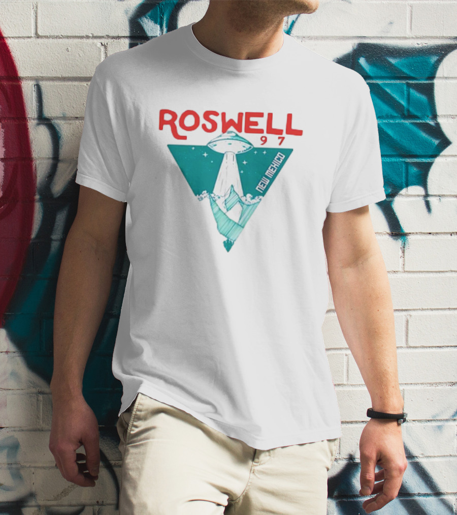 Roswell New Mexico 97 UFO Beam Flying Saucer Abduction T-Shirt
