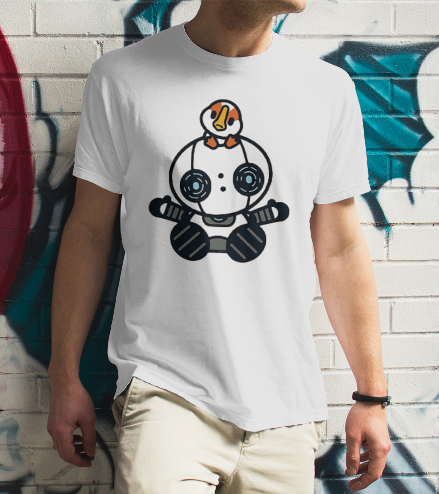 Roz And Brightbill The Wild Robot Hello Gosling Kawaii T-Shirt
