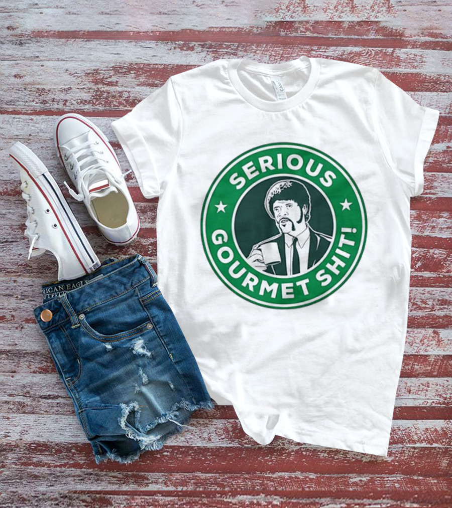 Serious Gourmet Shit Funny Logo Coffee Circle T-Shirt