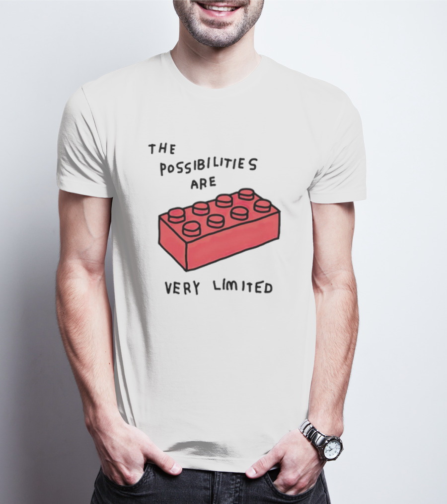 The Possibilities Are Very Limited Red Brick Block T-Shirt