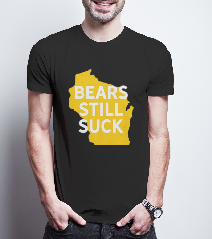 Karla D Bears Still Suck Wisconsin Outline T-Shirt