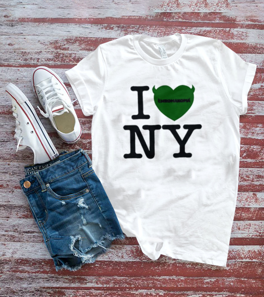 I Heart Chromakopia NY Green Heart T-Shirt