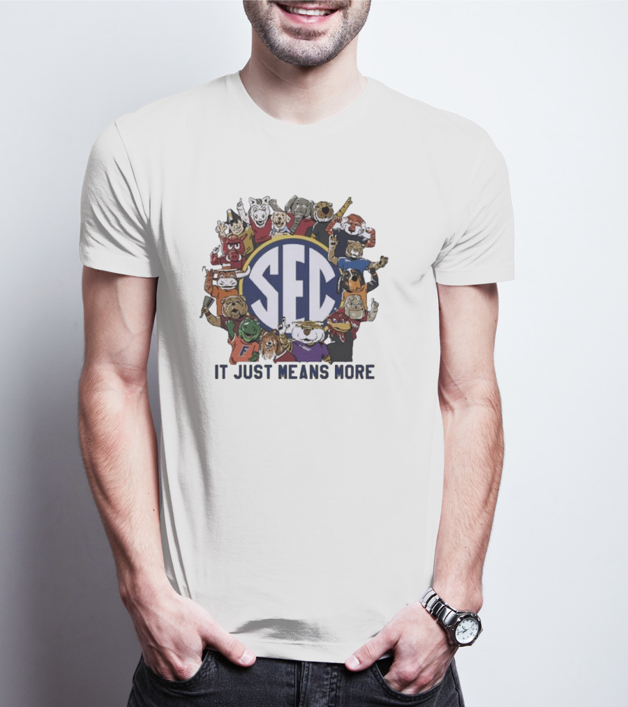 SEC Mascot Circle It Just Means More T-Shirt