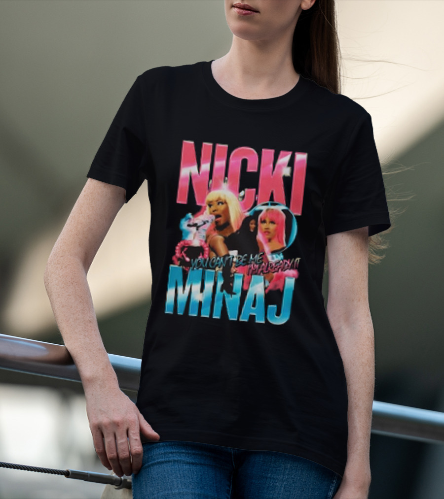 Nicki Minaj You Can't Fire Me I'm Already Lit Pink Friday 2 World Tour T-Shirt