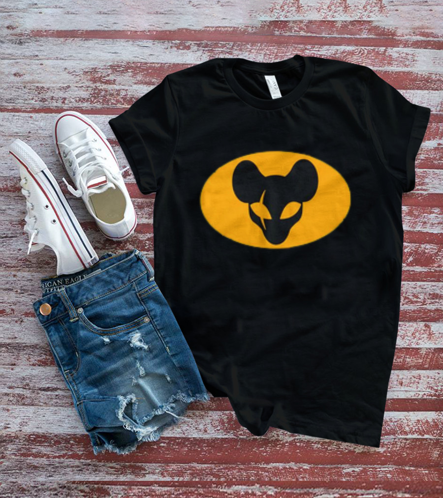 Retro Ratman Emblem Yellow Oval T-Shirt